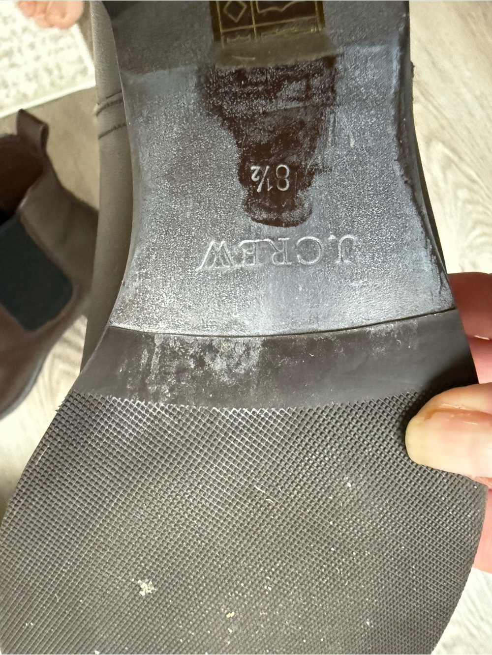 J. Crew Women’s Dark Brown Leather Chelsea Boots - Picture 2 of 7
